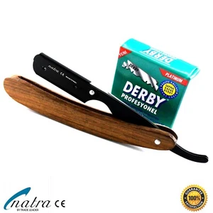 Design wooden razor incl. 100 razor blades razor shave beard Razor NATRA