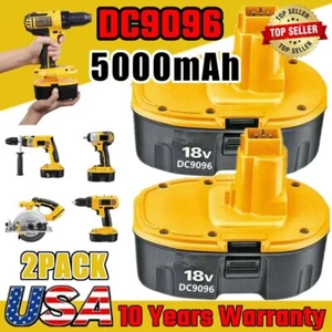2X 18V For Dewalt 18 VOLT DC9096 DC9098 NiMh Battery DC9099 Replace DC9181 JO US - Picture 1 of 11