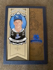 2005 Donruss Diamond Kings HOF Heroes Blue Framed 6/100 George Brett #HH-15 HOF