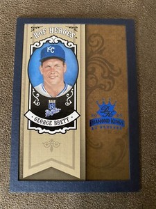 2005 Donruss Diamond Kings HOF Heroes Blue Framed 6/100 George Brett #HH-15 HOF