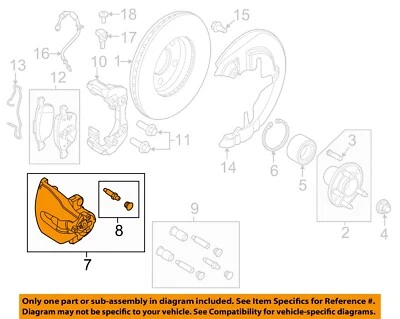 FORD OEM 12-19 C-Max Front Suspension Brake Components-Caliper CV6Z2B121A - Image 1 of 2