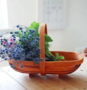 Cesta Trug tradicional de madera dividida para jardín - Imagen 1 de 2