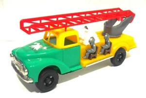 Vintage tinplate and plastic Bedford fire truck made in Portugal in the 1970's 1 - Picture 1 of 7