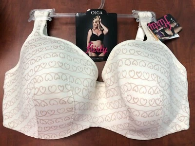 Sujetador Olga Flirty Balconette GA4711A con aros suavizante espalda NUEVO con etiqueta venta al por menor $45 Foto 1 de 4