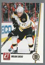 2010-11 Donruss Boston Bruins Hockey Card #2 Milan Lucic