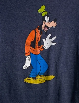 Camiseta Disney Goofy Hombre Mediana Azul Timbre Camiseta WDW Store Foto 1 de 4
