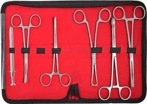 6 Pc Body Piercing Penington, Sponge, Septum Forceps, Ball Grabber DS-1592 - Picture 1 of 3