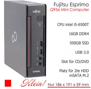 Computer Q956 Intel i5 16GB DDR4 500GB S-ATA SSD Also For 2 Displays Windows 11 - Picture 1 of 7