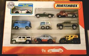 Mattel Matchbox Gift Pack Cars Collection, 9 Cars Includes Exclusive Lamborghini