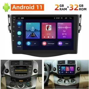 Radio estéreo para automóvil 2 Din Android 11 para Toyota RAV4 2007-2012 9" GPS WiFi + cámara - Imagen 1 de 12