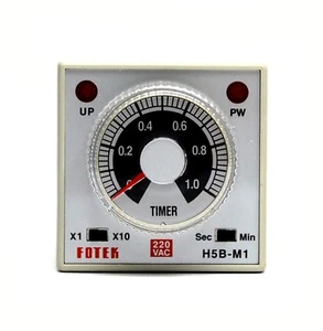 1pc DIN 48 Industrial Timer H5B-M1-220V 1S / 10S / 1M / 10M AC220V Fotek H5B-M1 - Picture 1 of 10