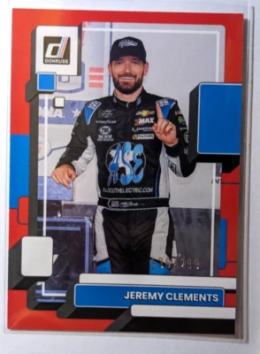 2023 DONRUSS RACING RED JEREMY CLEMENTS 136/299 - Image 1 of 2