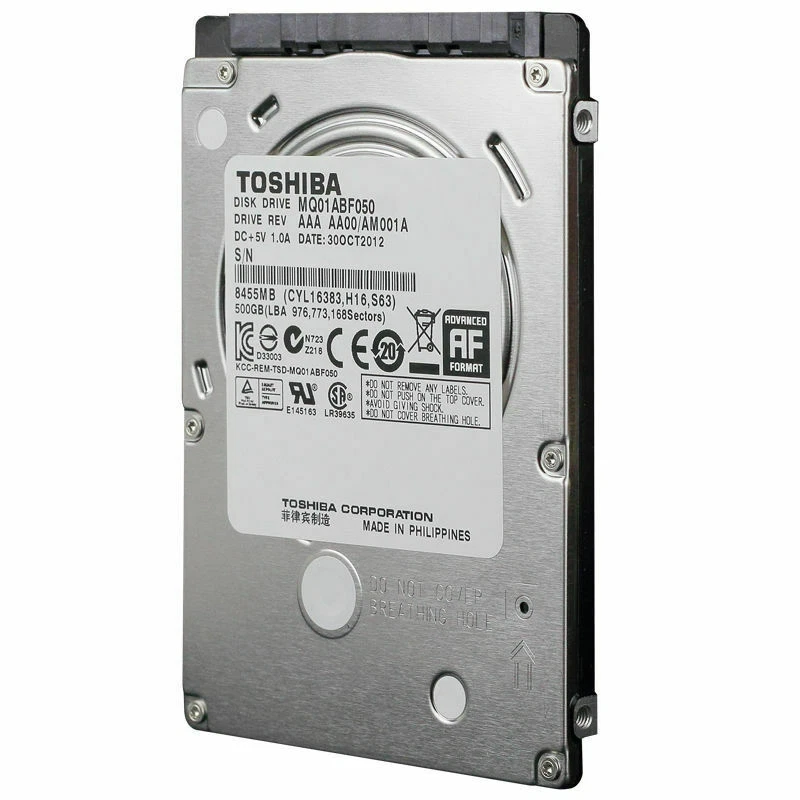 (NEW) TOSHIBA 500GB 2.5" 5400RPM SATA LAPTOP PC HARD DRIVE HDD MQ01ABF050 - Image 1 of 1