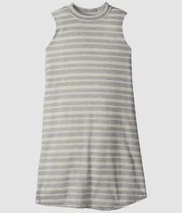 $65 People's Project LA Girl's Gray Elouise Striped Sleeveless Dress Size 7/8 - Picture 1 of 1