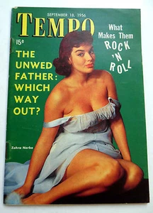 TEMPO Magazine Sept.1956 MEN'S Digest BUSTY Babes INVESTIGATIVE Interest W - Picture 1 of 5