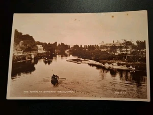 Postkarte Anfang 1900, Der Fluss am Sonntagsbrunnen, Kork (Z2) - Bild 1 von 2