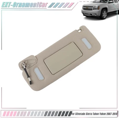 For Chevrolet Silverado Avalanche GMC Sierra Yukon New Driver Side Grey Sunvisor Foto 1 de 4