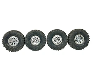 Jconcepts Tusk 2.2” Tires W Supershafty Osprey Silver V1 2.2” Wheels #16541 - Picture 1 of 4