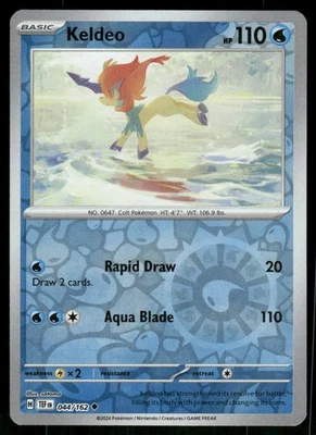 Keldeo 044/162 Uncommon Reverse Holo NM Pokemon SV05: Temporal Forces - Image 1 of 2