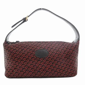 Bolso de Hombro INDEN-YA Flor de Cerezo Piel de Ciervo Cuero Rojo Negro Japón Mujer - Imagen 1 de 8