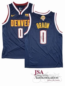 Christian Braun Signed 2023 Denver Nuggets NBA Finals Jersey Auto ~ JSA COA - Picture 1 of 3
