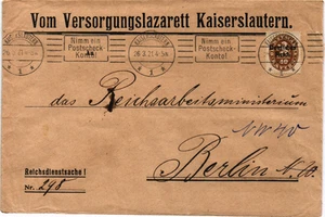 Germany 1921 cover from Kaiserslautern (1945) - Picture 1 of 2