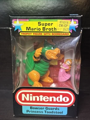 Bowser Guards Princess Toadstool Nintendo Trophy Figures Peach King Koopa 1988 - Image 1 of 4