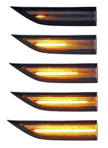 VW T6 2015-19 LED CLEAR DYNAMIC SEQUENTIAL SIDE REPEATER LIGHT SET (1 PAIR) - Picture 1 of 7