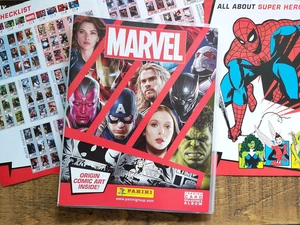 MARVEL Panini 2017 COMPLETE SET 198 Trading Card Collection in Album - Picture 1 of 10