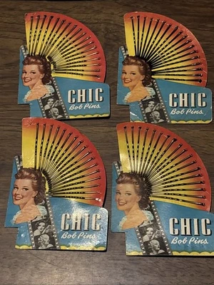 Vintage 1940's NOS Chic Bob Pins - Bobby Pins - Image 1 of 3