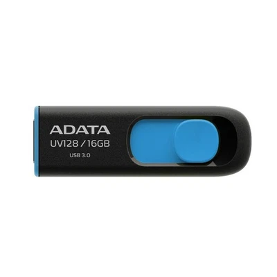 ADATA UV128 16GB USB3.1 Flash Drive, black/blue 16 GB Blue - Image 1 of 4
