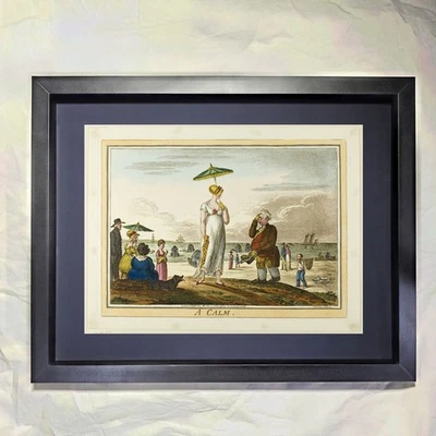 Arte James Gillray "A Calm" enmarcado personalizado Foto 1 de 3