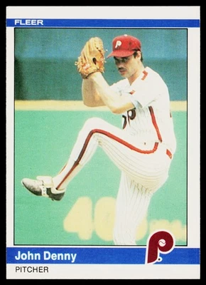 1984 Fleer #27 John Denny - VG - Image 1 of 2