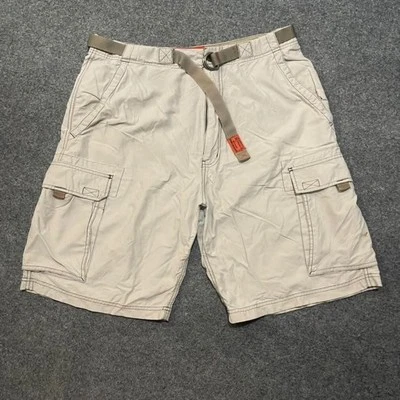 Vintage Abercrombie & Fitch Men's Hiking Cargo Shorts Belted Waist Size Medium  - Image 1 of 4