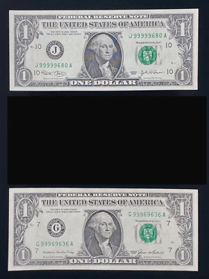 High Serial Number Note LOT_UNC❇️99999_999~~1985/2003🏧FLIPPER NOTE-Fancy - Image 1 of 4