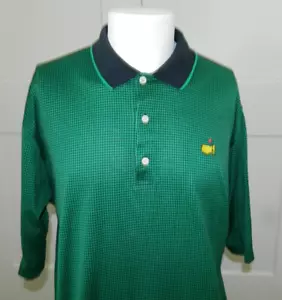 Augusta National Golf Shop Slazenger Men Houndstooth Green Polo Golf Shirt sz L - Picture 1 of 5