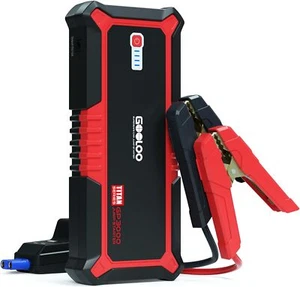 GOOLOO Upgraded GP3000 Jump Starter 3000A Peak Car (Up to 9L Gas Red  - Picture 1 of 7