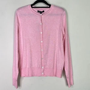 New Banana Republic Pink Stretch-Cotton Cardigan Sweater Women's Size Small - Picture 1 of 7