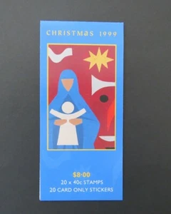 1999 $8 Christmas Peel & Stick Self Adhesive Booklet SG SB133 ASC 1781c MUH - Picture 1 of 2