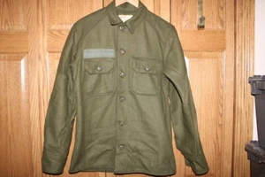 CAMISETA de invierno pequeña edición militar vintage de lana CLIMA FRÍO CAMPO PESADO - Imagen 1 de 8