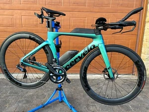 CERVÉLO P-SERIES ULTEGRA DI2 48CM in Stunning Chameleon Blue - Picture 1 of 18