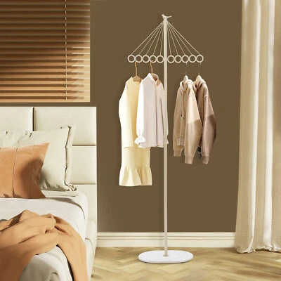 ‎Полка для пальто металлическая стойка для демонстрации одежды входная стойка для одежды с 10 крючками - Изображение 1 из 4