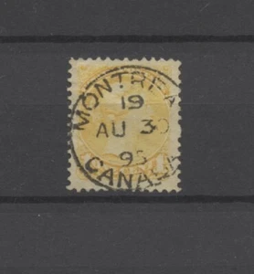 Nº: 129129 - CANADÁ - UN SELLO ANTIGUO DE 1 C - ¡BONITO CANCELACIÓN!! - Imagen 1 de 1