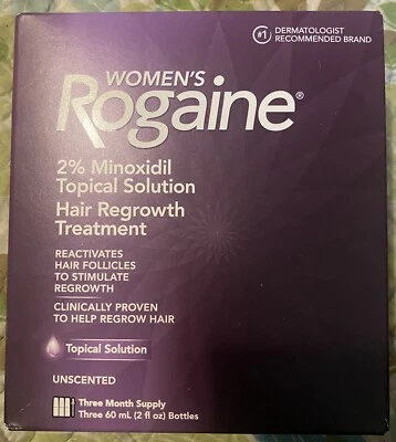 ROGAINE Solución Tópica Tratamiento de Regeneración del Cabello para Mujer, Suministro para 3 Meses.  29/06 Foto 1 de 3