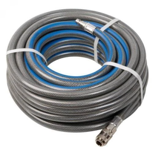 Tubo in gomma aria pneumatico compressore raccordato 15m 17x10 mm attacco rapido - Imagen 1 de 1