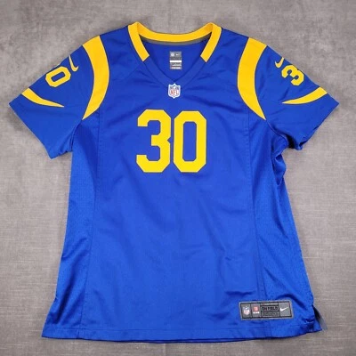 Camiseta Nike NFL LA Rams Todd Gurley II On Field #30 Azul Amarillo Niños Talla XL Foto 1 de 4