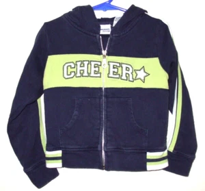 Girls Energy Zone Navy Blue Hooded Full Zip Sweatshirt Size XS 4-5 - Picture 1 of 4