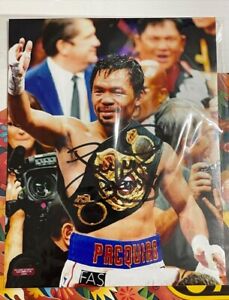 Manny Pacquiao Autographed Signed 8X10 Photo Team PacMan Philippines COA 