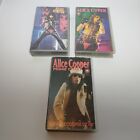 Alice Cooper VHS Bundle X 3 / Prime Cuts, Trashes the World, Nightmare Returns 