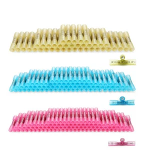 10-100x Waterproof Heat Shrink Butt Wire Splice Crimp Connectors Terminals Kit - Picture 1 of 12